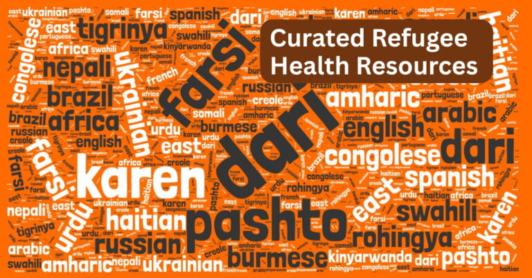 Curated Refugee Health Resources by Language