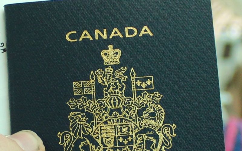 Canadian passport front cover